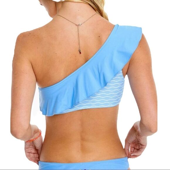 Southern Tide lined Asymmetrical Bikini Top size Med NWT - Picture 3 of 13